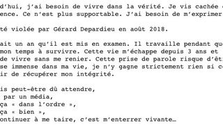 Actrița Charlotte Arnould susţine că a fost abuzată de G&eacute;rard Depardieu