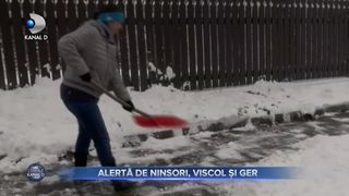 Alertă de ninsori, viscol și ger