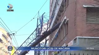 Muncitori ucisi de macara