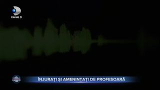 &Icirc;njurați și amenințați de profesoară