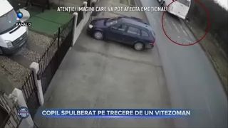 Copil spulberat pe trecere de un vitezoman