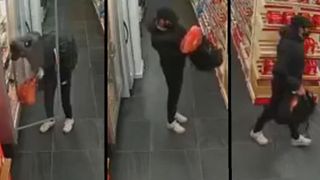 VIDEO | Imagini incredibile în Brăila. Un bărbat a furat pulpa de porc dintr-un centru comercial abia deschis