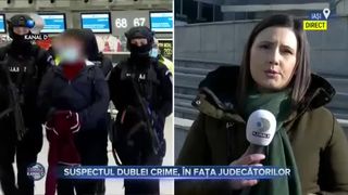 Suspectul dublei crime, în fața judecătorilor