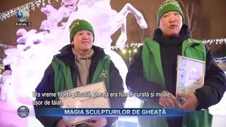 Magia sculpturii de gheață