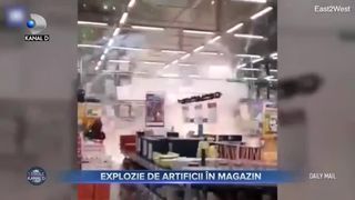 Explozie de artificii &icirc;n magazin