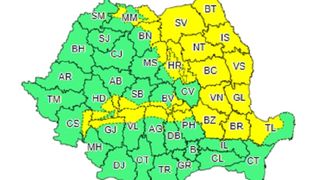 Avertizare Meteo: Cod galben de polei și ninsori &icirc;n mai multe zone din țară, p&acirc;nă marţi dimineaţă