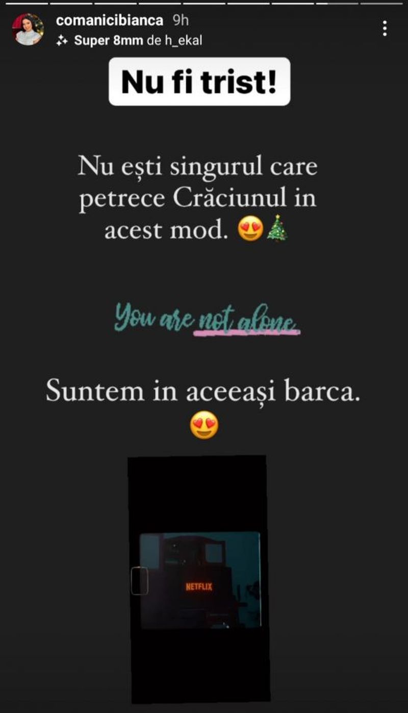 Bianca Comănici, singură de sărbători. Fosta concurentă de la Puterea Dragostei, mesaj pentru cei care au sărbătorit Crăciunul singuri: ,,Suntem în aceeași barcă"