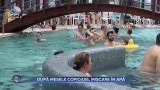După mesele copioase, mișcare &icirc;n apă
