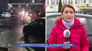 Accidentată mortal de mașina poliției