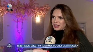 Cristina Spătar va &icirc;mbrăca rochia de mireasă
