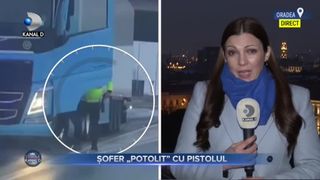 Șofer potolit cu pistolul