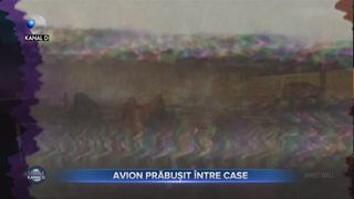 Avion prăbușit &icirc;ntre case