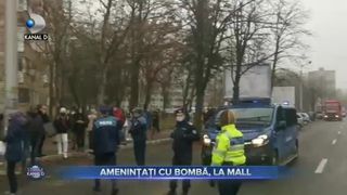 Amenintati cu bomba la mall