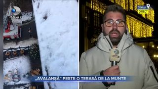 Avalanșă peste o terasă de la munte