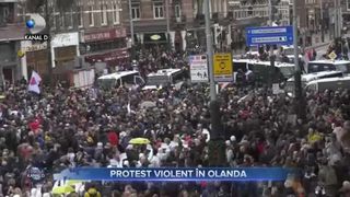 Protest violent &icirc;n Olanda