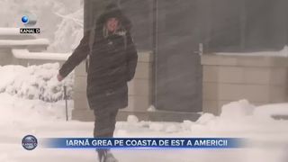 Iarnă grea pe coasta de est a Americii