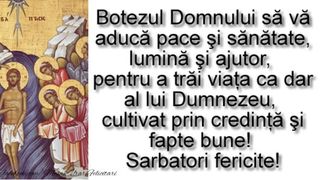 Mesaje, urări și felicitari de Bobotează 2022. Botezul Domnului aduce lumină și pace în casă