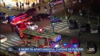A murit în apartamentul cuprins de flăcări