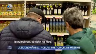 Uleiul românesc, același preț cu cel de măsline