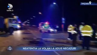 Neatenția la volan i-a adus necazuri