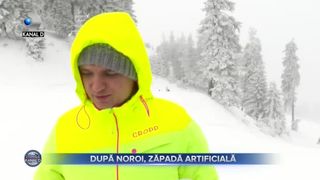 După noroi, zăpadă artificială
