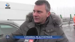 Carambol pe autostradă
