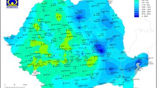 Cod galben de v&acirc;nt puternic &icirc;n zece judeţe, p&acirc;nă marţi seară. Minimele vor ajunge şi la minus 18 grade