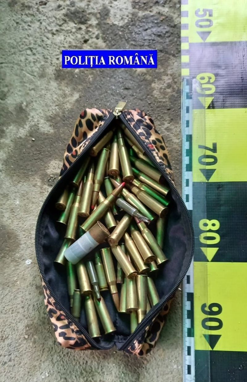 Polițiștii au găsit în casa unui tânăr din Vulcan zeci de grenade, pistoale şi sute de cartuşe