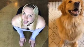 O tânără și-a sacrificat locul de muncă pentru a avea viață de câine. Ce gesturi are fata când iese în afară