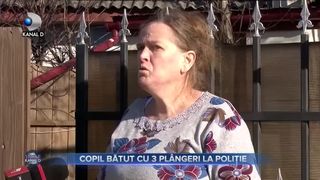 Copil batut cu 3 plangeri la Politie