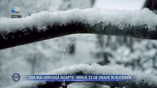 Cea mai geroasă noapte - Minus 23 de grade la Suceava