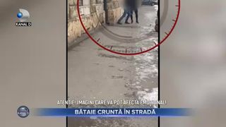 Bataie crunta in strada