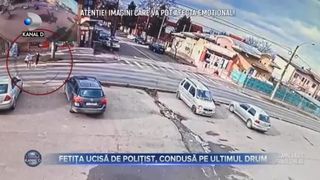 Fetița ucisă de polițist, condusă pe ultimul drum