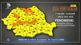 Ninsori și v&acirc;nt puternic &icirc;n toată țara