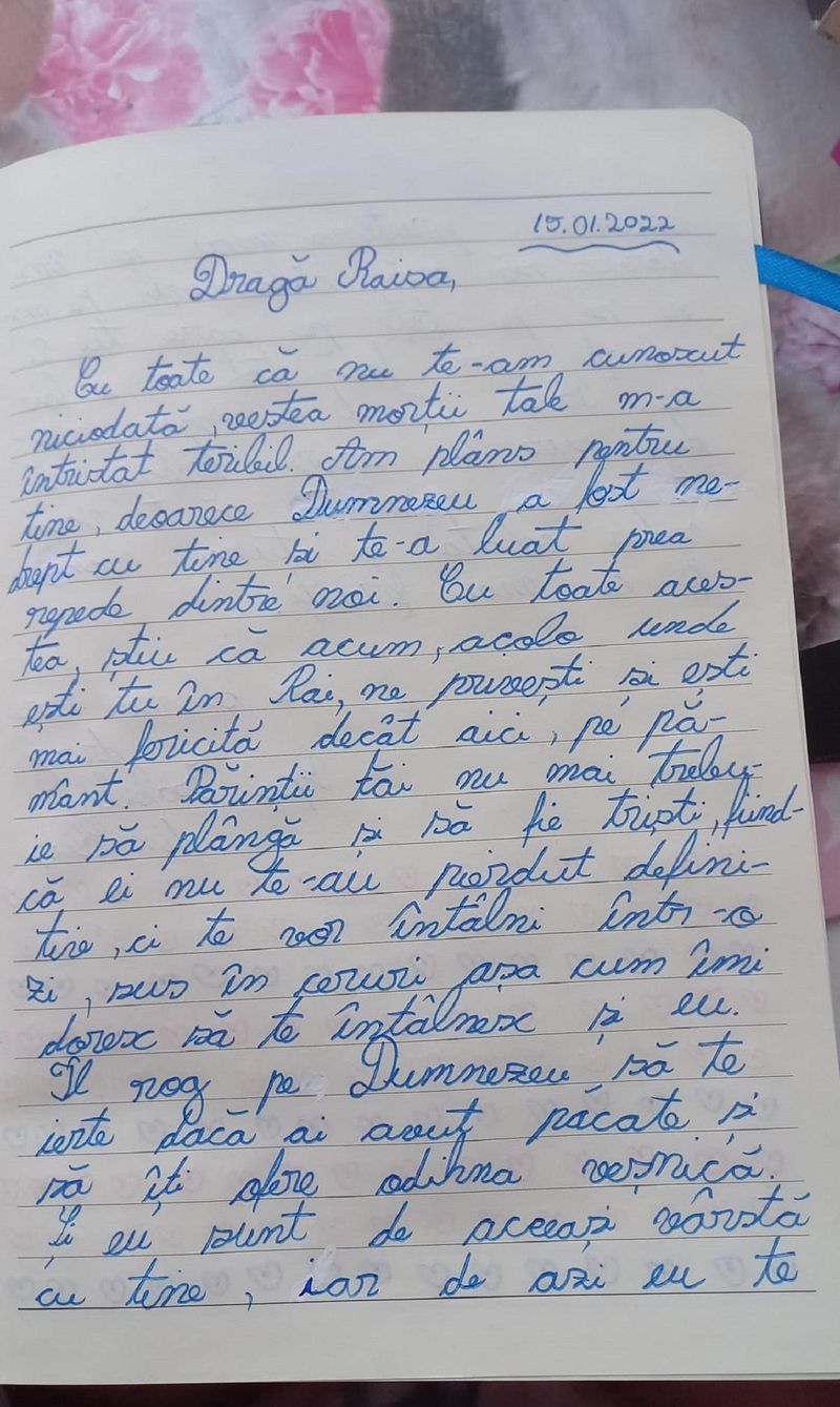 mesaj de la isabella pentru raisa