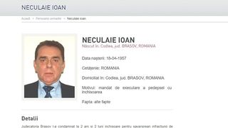 VIDEO - Omul de afaceri Ioan Neculaie a fost dat în urmărire, în urma unei condamnări de 2 ani şi 2 luni