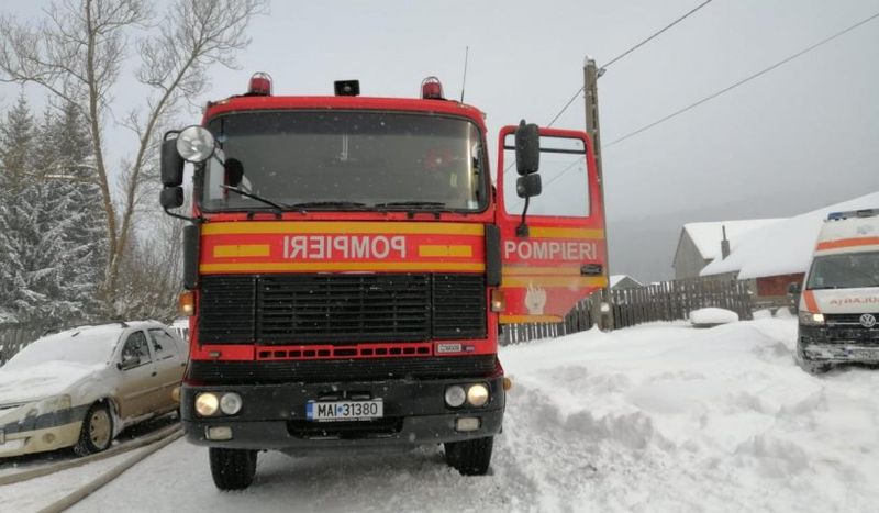 Tragedie în județul Harghita. 19 oameni au rămas fără adăpost, în mijlocul iernii