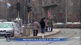 Proteste &icirc;n a patra zi de grevă
