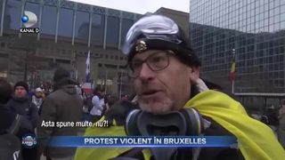 Protest violent &icirc;n Bruxelles