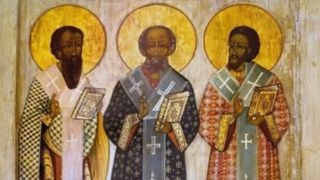 Viata si minunile Sfintilor Trei Ierarhi, Vasile cel Mare, Grigorie Teologul si Ioan Gura de Aur