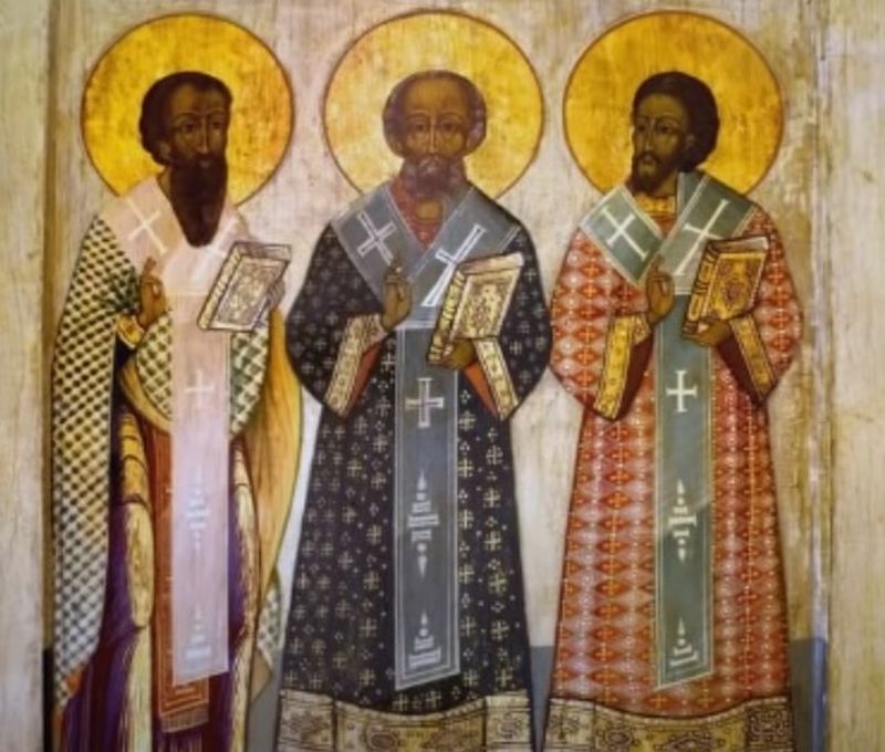 Viata si minunile Sfintilor Trei Ierarhi, Vasile cel Mare, Grigorie Teologul si Ioan Gura de Aur