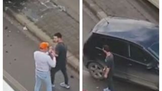 VIDEO | Imagini revoltătoare surprinse &icirc;n Timișoara: un șofer a fost luat la bătaie pe mijlocul străzii de un taximetrist după ce a provocat un accident rutier