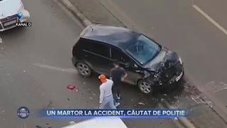 Un martor la accident, cautat de politie