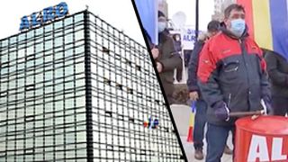 VIDEO | Sindicaliștii ALRO au protestat &icirc;n fața Guvernului
