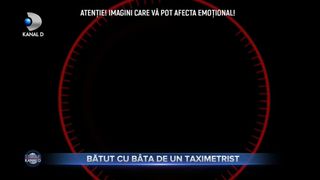 Batut cu bata de un taximetrist