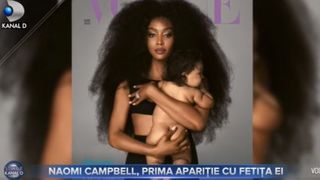 Naomi Campbell, prima apariție cu fetița ei
