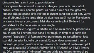 Celebra cântăreață Adda anunță că se retrage din viața publică, după ce a aflat că suferă de o maladie gravă