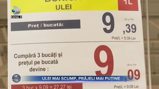Ulei mai scump, prajeli mai putine