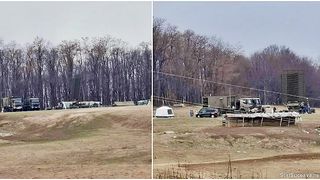 În județul Botoșani, o tabără militară a fost instalată. Miercuri seară, convoiul a tranzitat județul Suceava