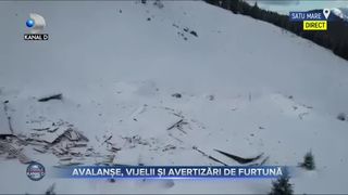 Avalanse, vijelii si avertizari de furtuna